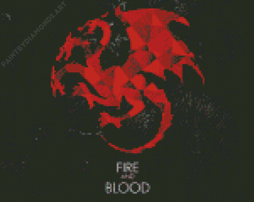 Game Of Thrones House Targaryen Diamond Painting