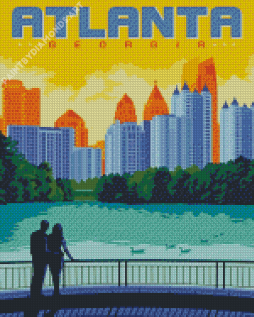 Piedmont Park Poster Diamond Painting