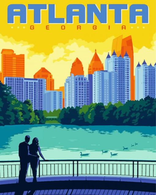 Piedmont Park Poster Diamond Painting