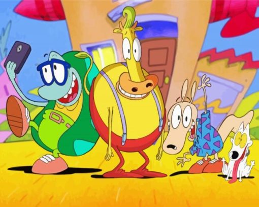 Rockos Modern Life Characters Diamond Painting