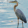 Adorable Grey Heron Diamond Painting