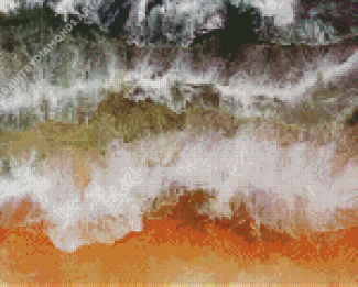 Aesthetic Abstract Ocean Waves Diamond Painting