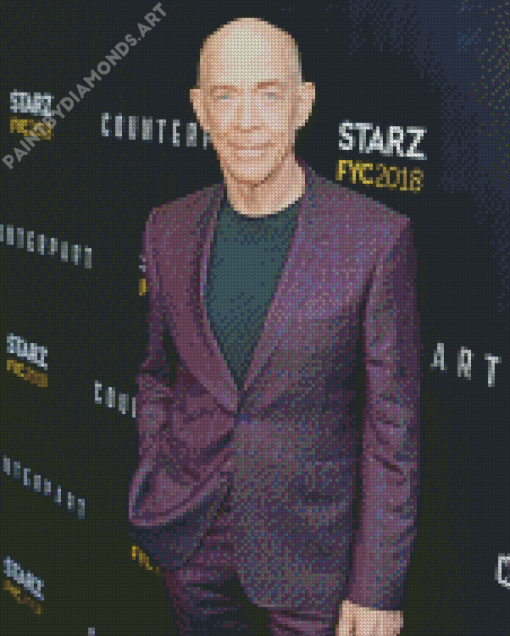 Aesthetic Jk Simmons Diamond Painting