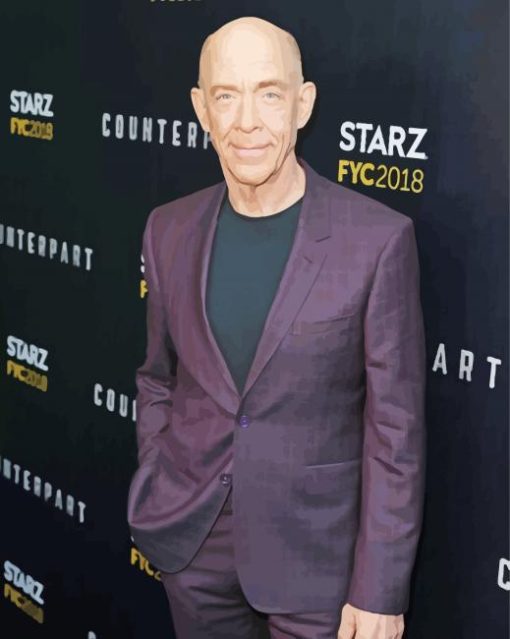 Aesthetic Jk Simmons Diamond Painting