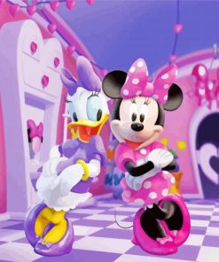 Aesthetic Minnie Mouse And Daisy Diamond Painting