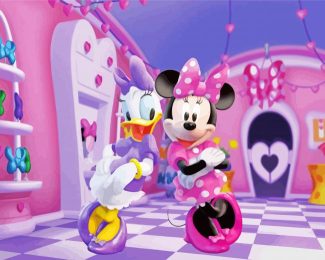 Aesthetic Minnie Mouse And Daisy Diamond Painting