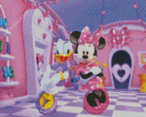 Aesthetic Minnie Mouse And Daisy Diamond Painting