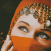 Beautiful Arab Girl Eyes Diamond Painting