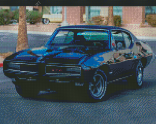 Black 1968 GTO Diamond Painting