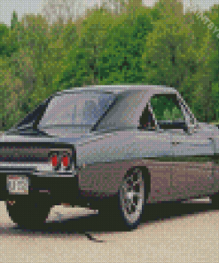 Black 1968 Dodge Charger Diamond Painting