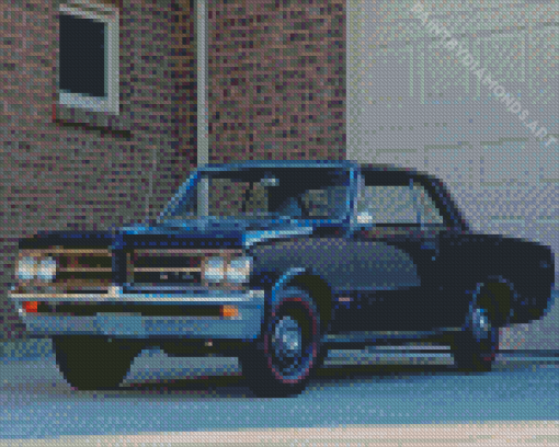 Blue 1964 GTO Diamond Painting