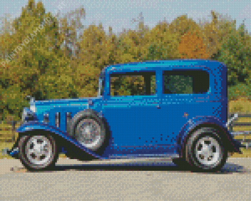 Blue 32 Chevy Diamond Painting