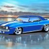 Blue 69 Camaro Art Diamond Painting