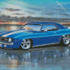 Blue 69 Camaro Art Diamond Painting