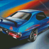 Blue Pontiac 1970 Gto Art Diamond Painting