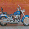 Blue Cruiser Motorcycle Diamond Painting