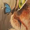 Cat With Butterfly Diamond Painting