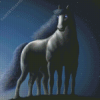 Dark Sleipnir Horse Diamond Painting