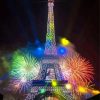 Eiffel Tower Light Fireworks Diamond Painting