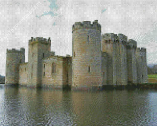 England Bodiam Castle Diamond Painting