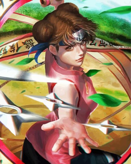 Tenten Character Art Diamond Painting