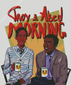 Troy And Abed Popa Art Diamond Painting