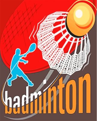Badminton Sport Poster Diamond Painting