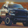 Black Pickup Ram Diamond Painting