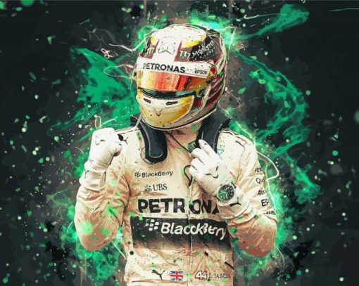 Car Racer Lewis Hamilton Art Diamond Painting