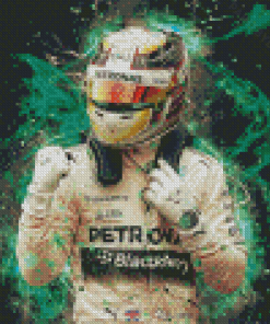 Car Racer Lewis Hamilton Art Diamond Painting