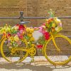 Floral Yellow Bike Diamond Painting
