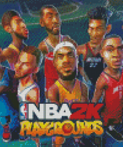 NBA 2k Playground Basketball Game Diamond Painting