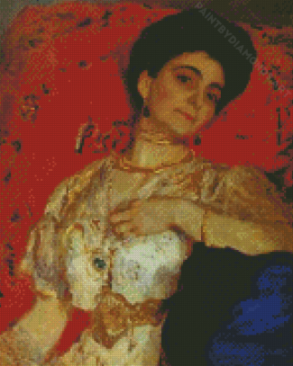 Portrait Of Maria Akimova Serov Diamond Painting