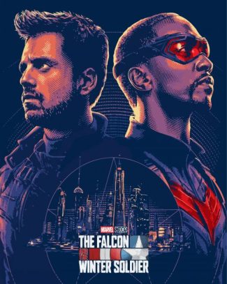 The Falcon And The Winter Soldier Poster Pop Art Diamond Painting
