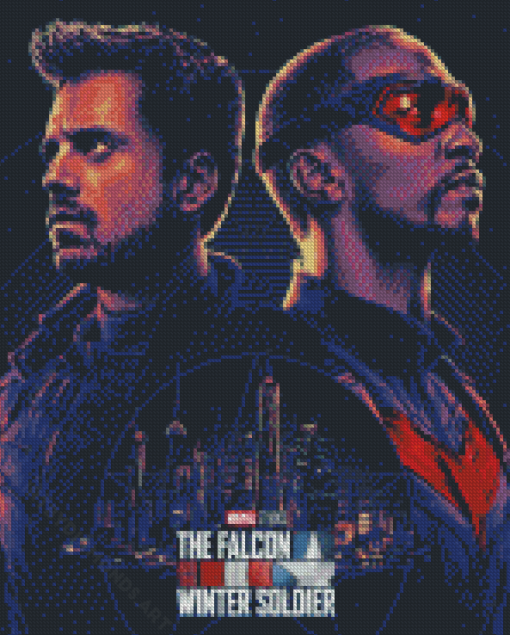 The Falcon And The Winter Soldier Poster Pop Art Diamond Painting