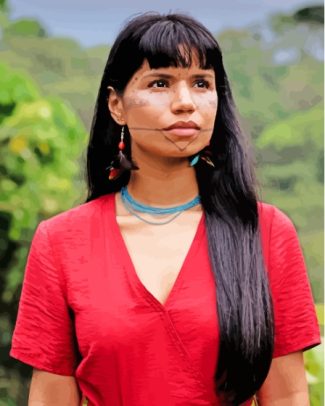 Beautiful Indigenous Woman Diamond Painting