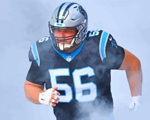 Carolina Panthers Player Out Of Smoke Diamond Painting