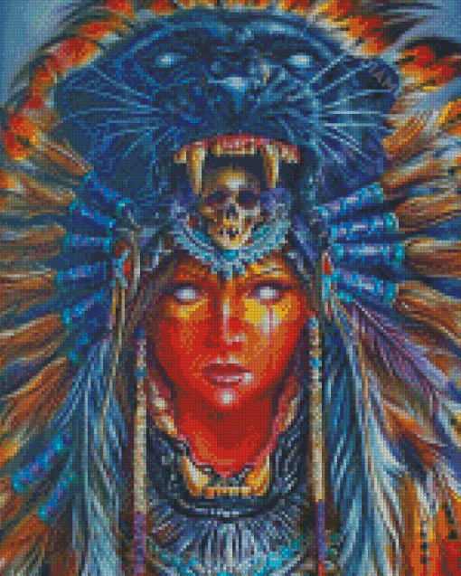 Cool Native Lady Diamond Painting