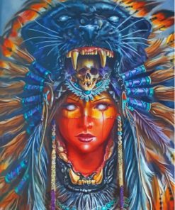 Cool Native Lady Diamond Painting