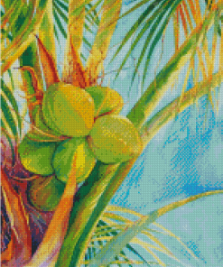 Fresh Coconut Tree Diamond Painting