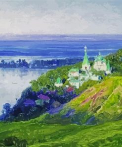 Monastery Over The River Polenov Diamond Painting