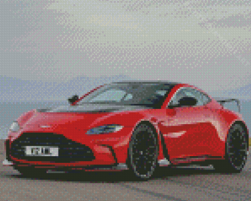 Red Aston Martin Vantage Diamond Painting