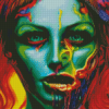 Scary Psychedelic Woman Diamond Painting