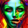 Scary Psychedelic Woman Diamond Painting