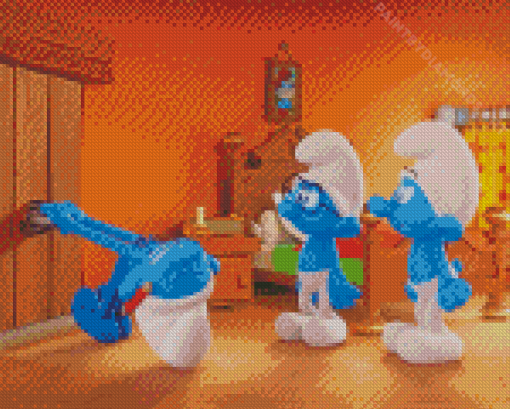 Smurfs Animation Diamond Painting