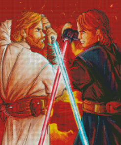Star Wars Obi Wan Vs Anakin Diamond Painting