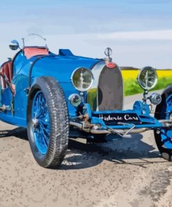 Blue Bugatti Type 35 Diamond Painting