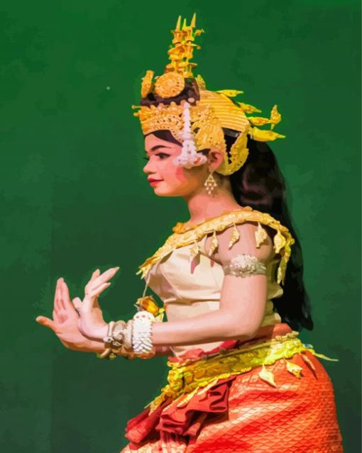 Cambodia Dancer Diamond Painting