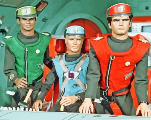 Captain Scarlet Characters Diamond Painting