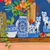 Cats And Flower Vases Diamond Painting